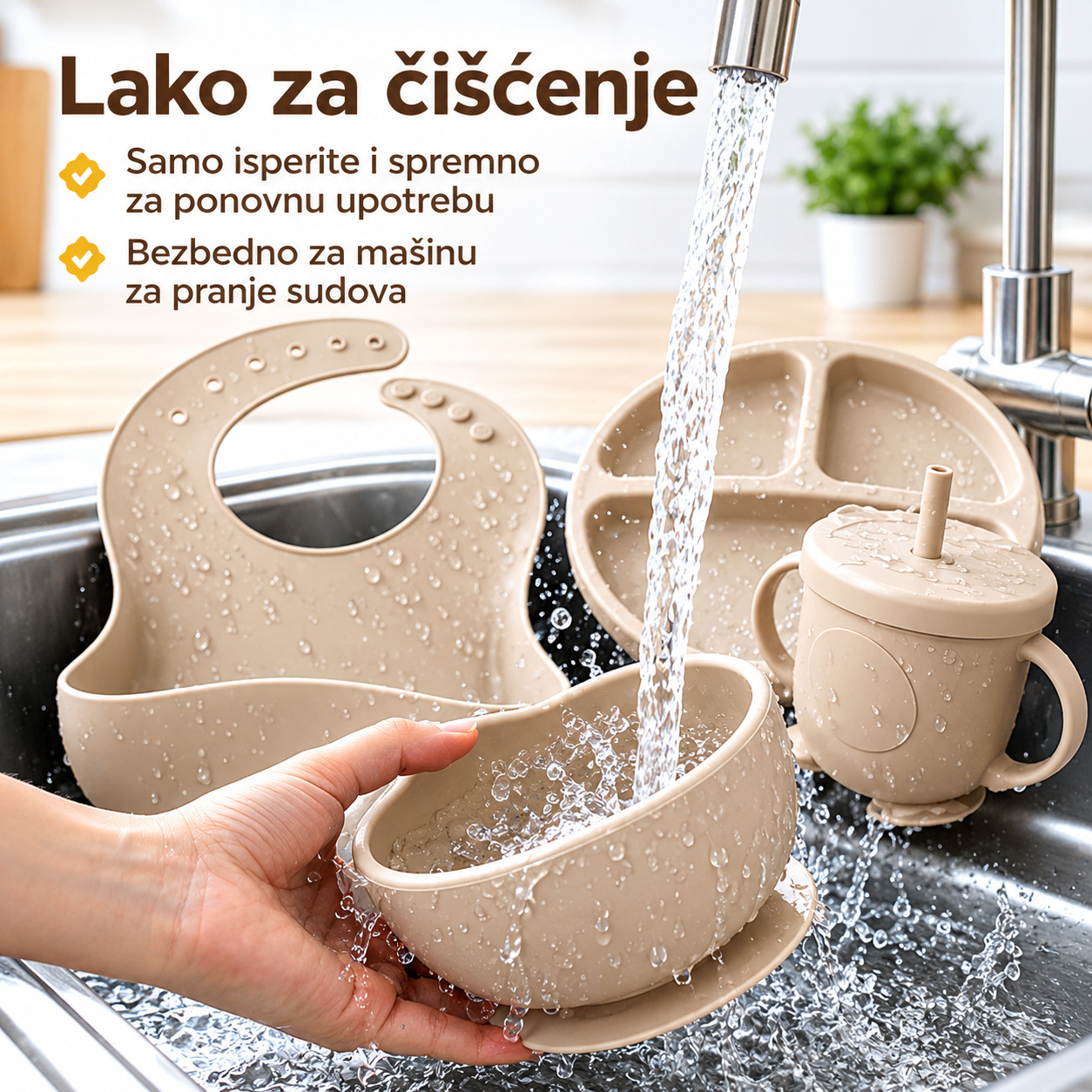 Silikonski Set za Hranjenje Beba - Slika 3