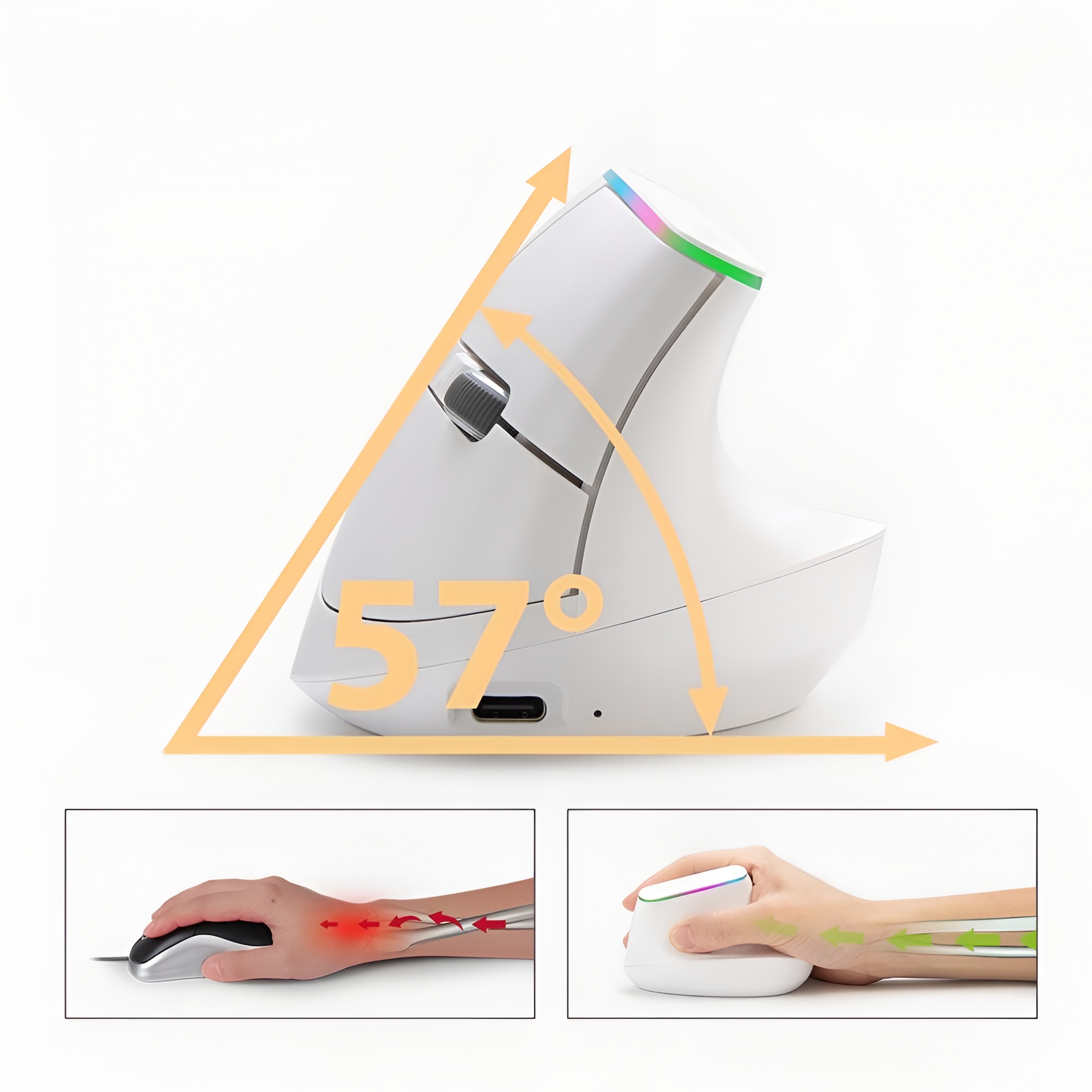 Bežični Vertikalni Miš WB-889