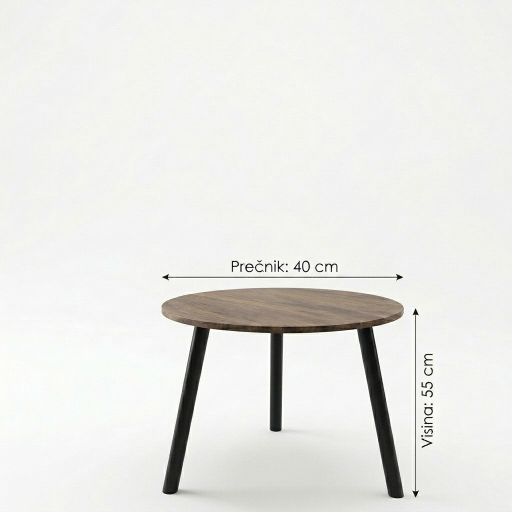 Okrugli Klub Sto 40cm - Slika 4