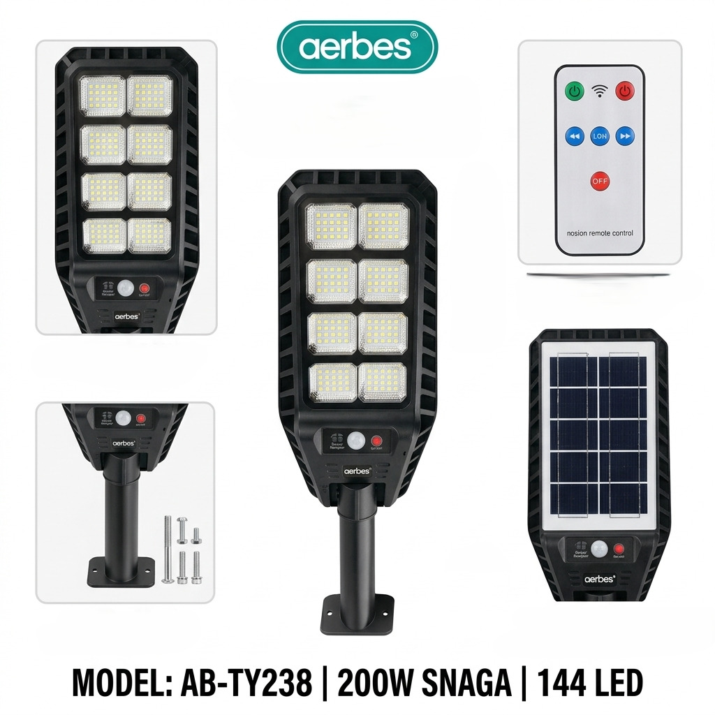 Solarna LED Ulična Lampa 200W