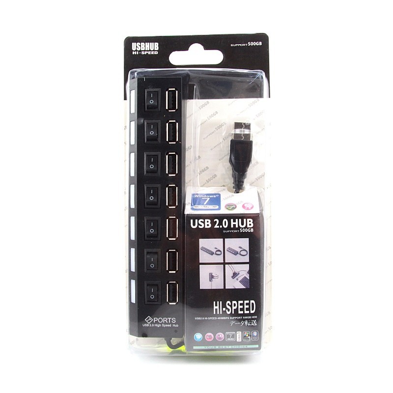 USB 2.0 Hub sa 7 Portova - Slika 4