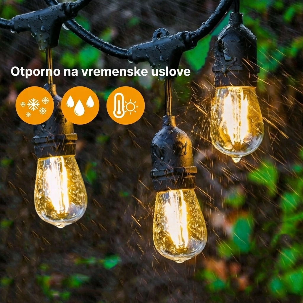 Viseća Rasveta za Dvorište 5m - Slika 4