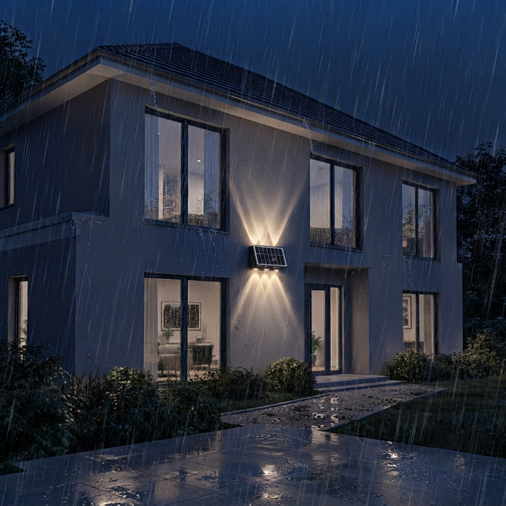 Solarna Zidna LED Lampa 6 Dioda - Slika 3