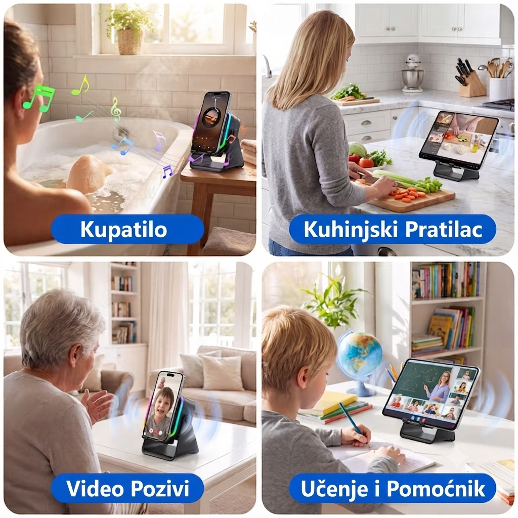 Bluetooth Zvučnik sa Držačem za Telefon - Slika 3