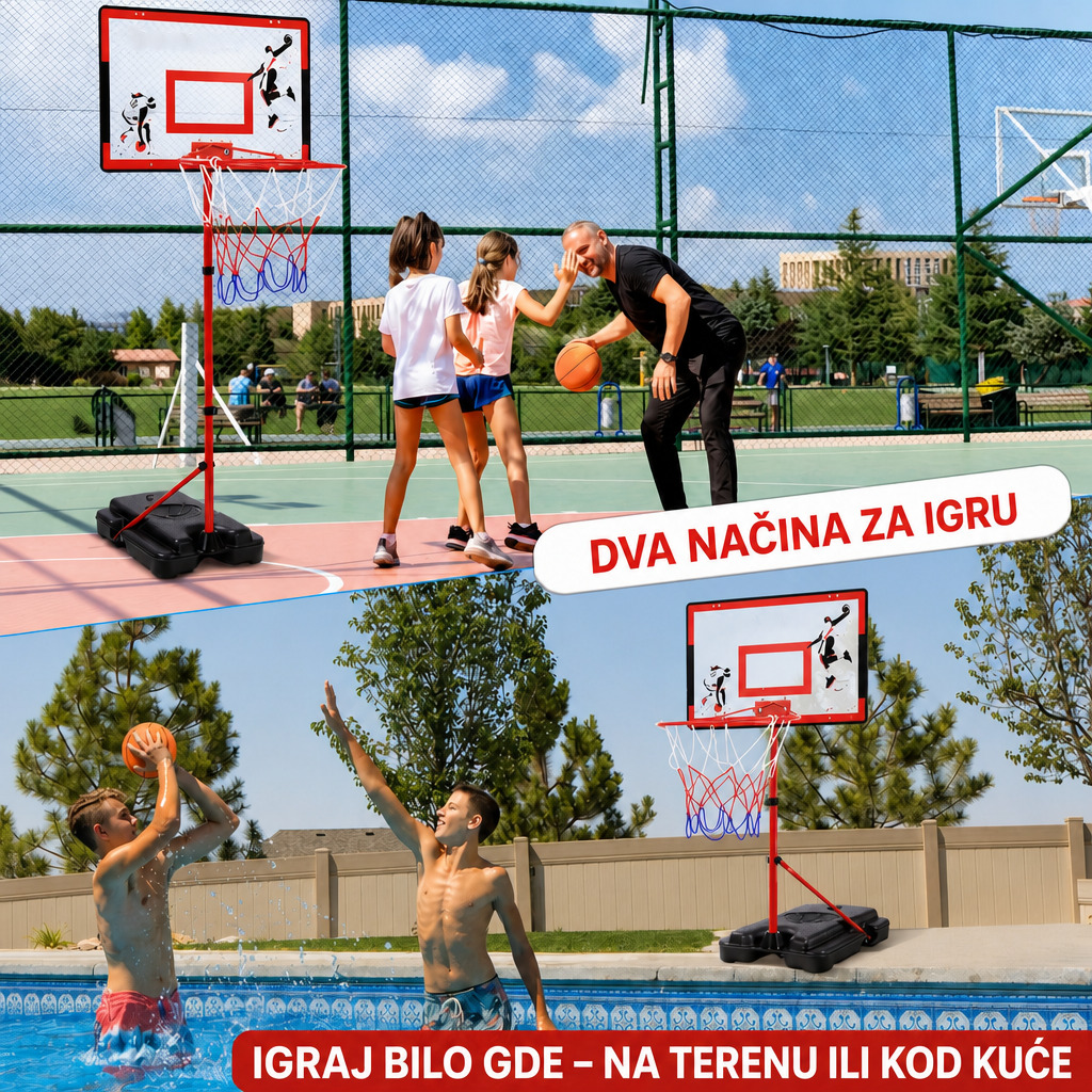 Dečiji Koš sa Postoljem 120-210cm - Slika 4