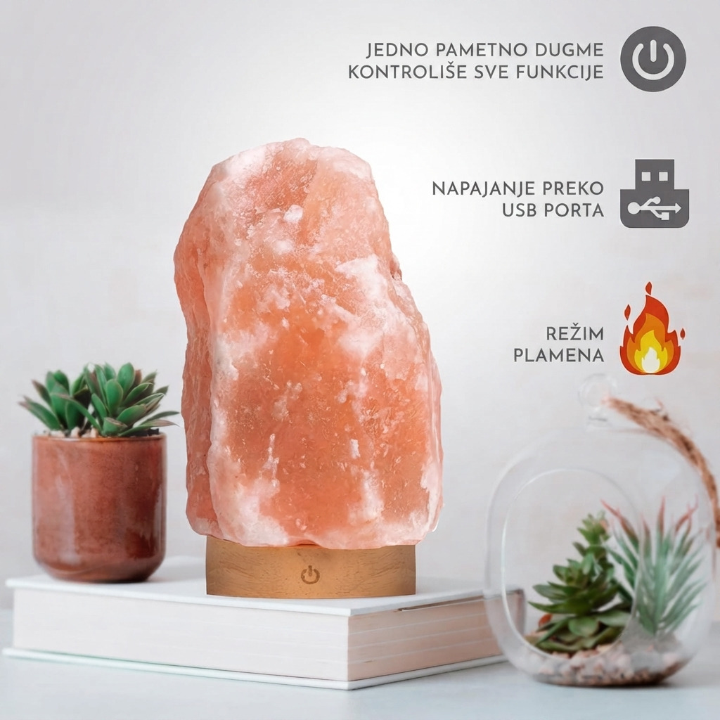 Himalajska Slana Lampa - Slika 5