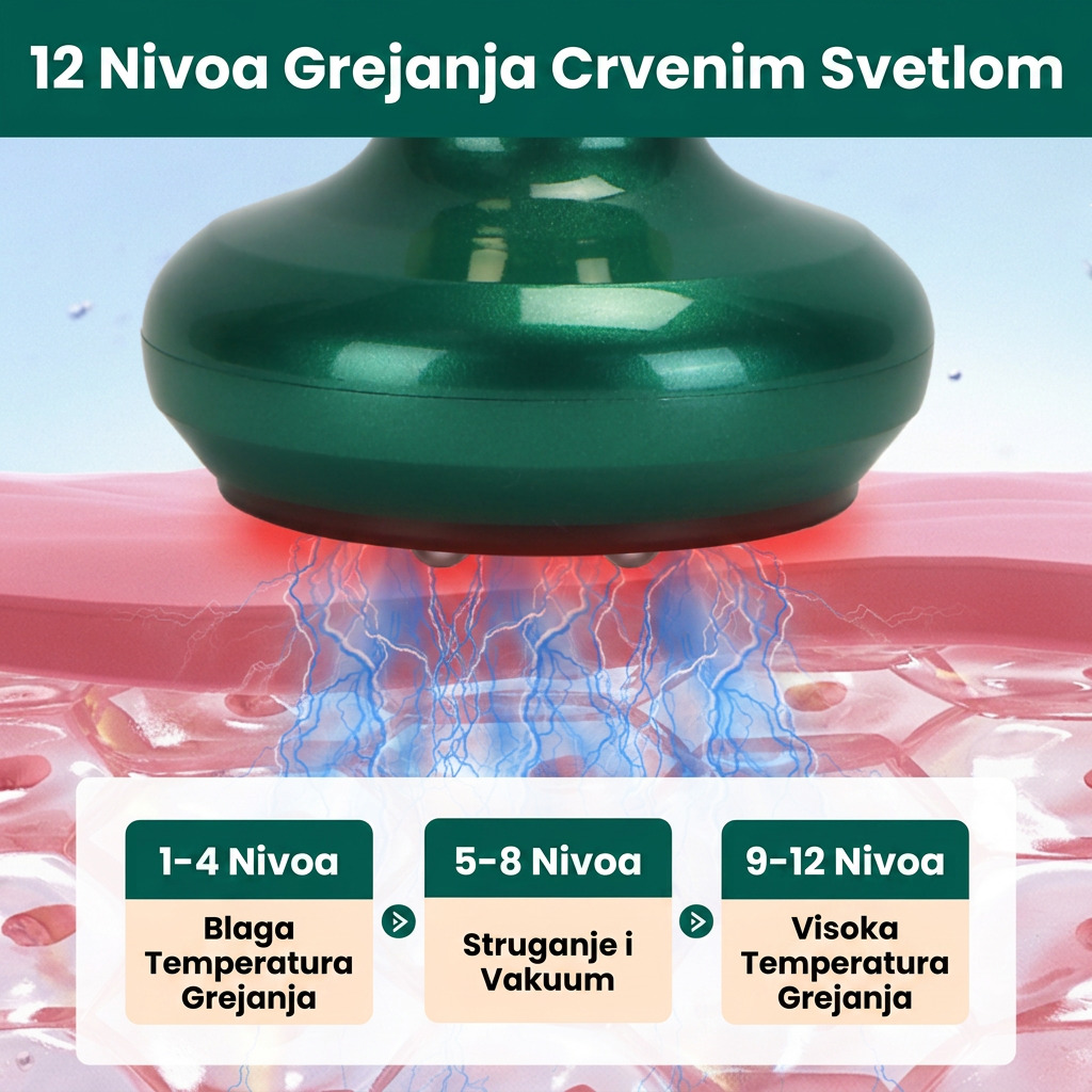 Masažer sa Vakuumskom Terapijom i Grejanjem - Slika 4
