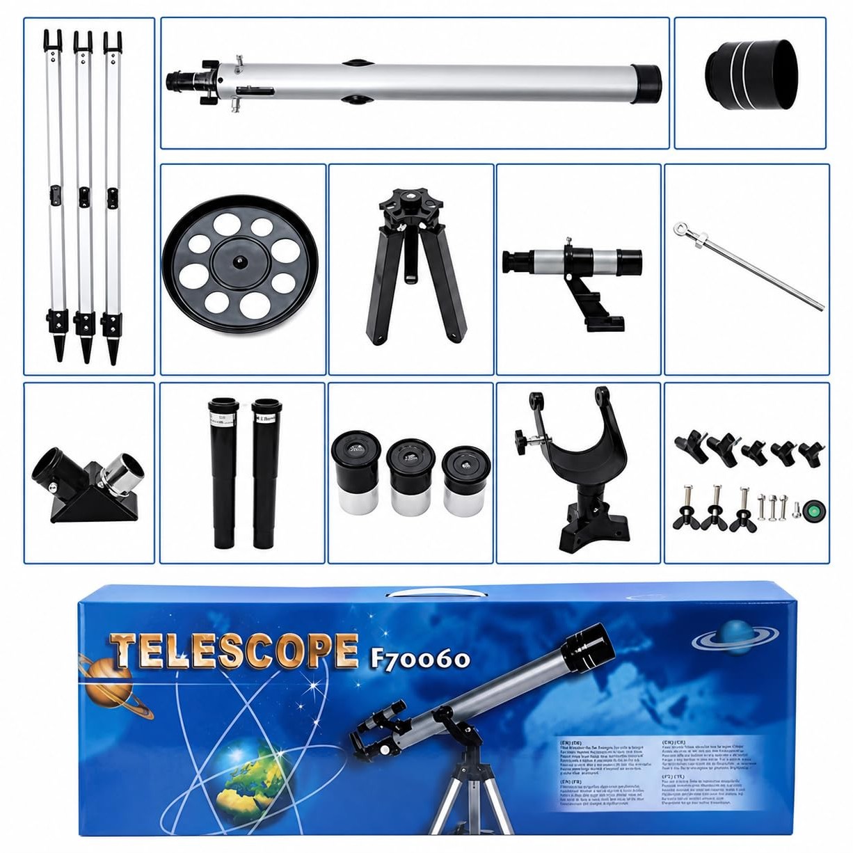 Astronomski Teleskop F70076